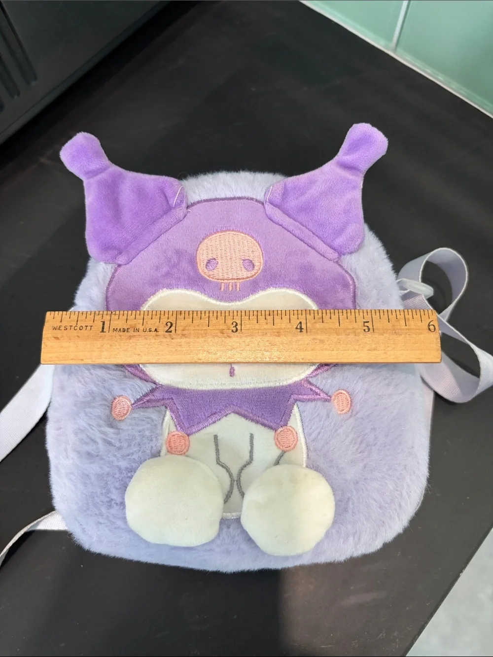 🌺 Sanrio Kuromi Plush Crossbody Bag Small